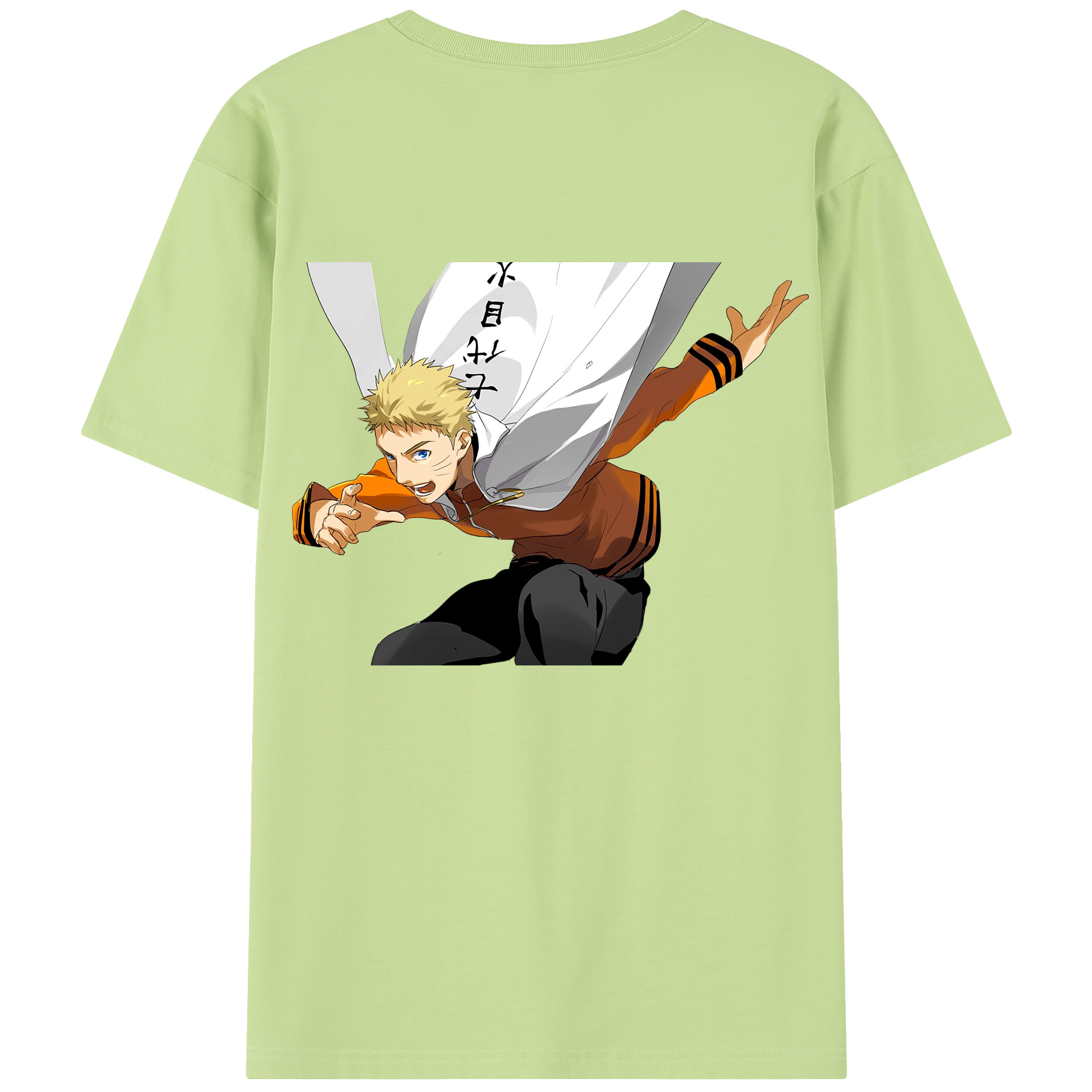 （画像用） NARUTO -ナルト- うずまき ナルト Uzumaki Naruto 綿100％半袖Tシャツ（背面プリント）
